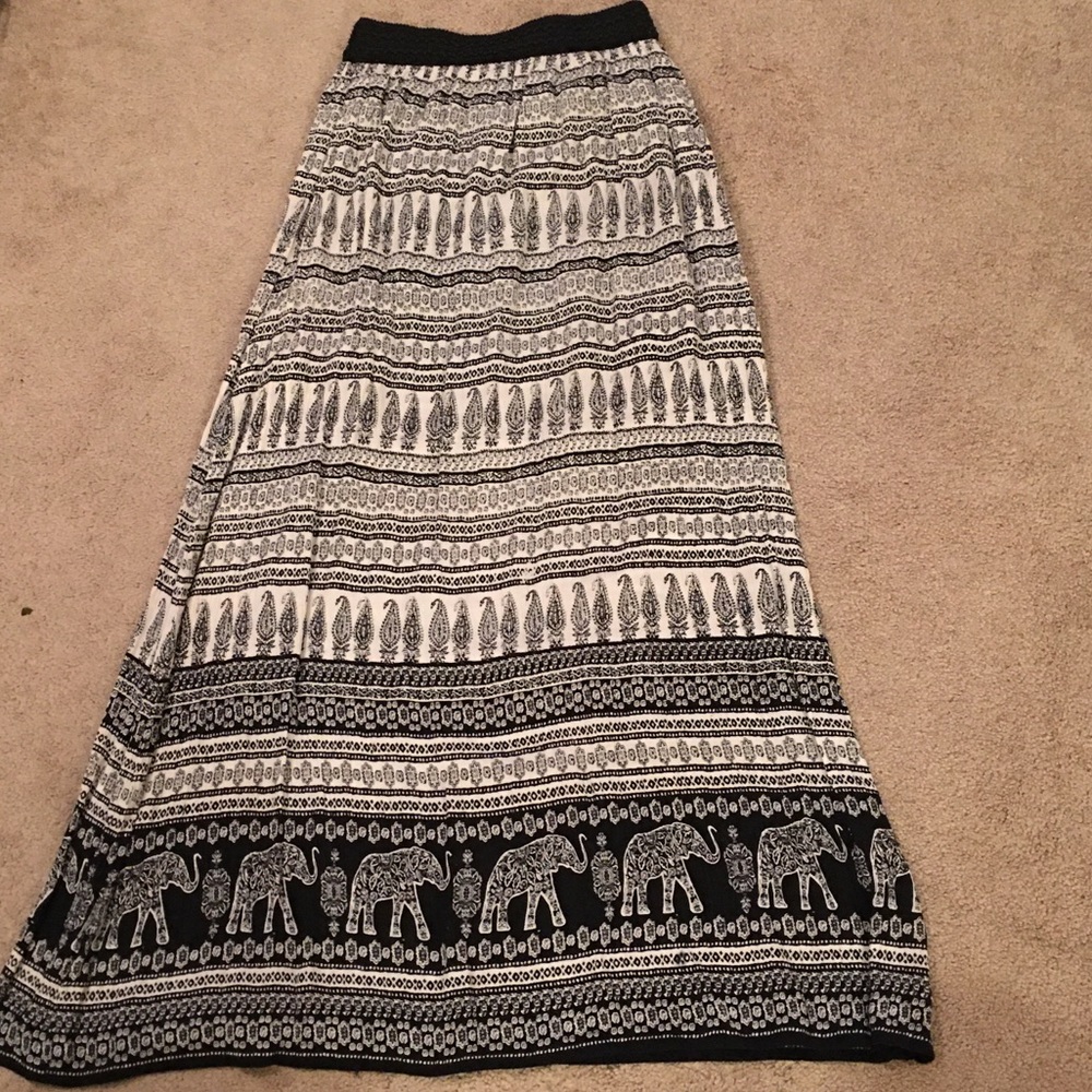 LA Hearts maxi skirt